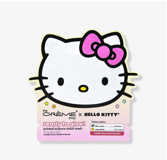 The Crème x Hello Kitty Ready to Glow sheet mask