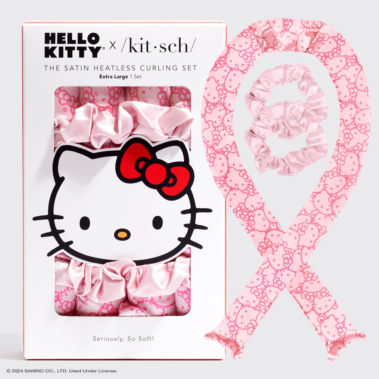 Hello Kitty x Kitsch XL Heatless Curling Set