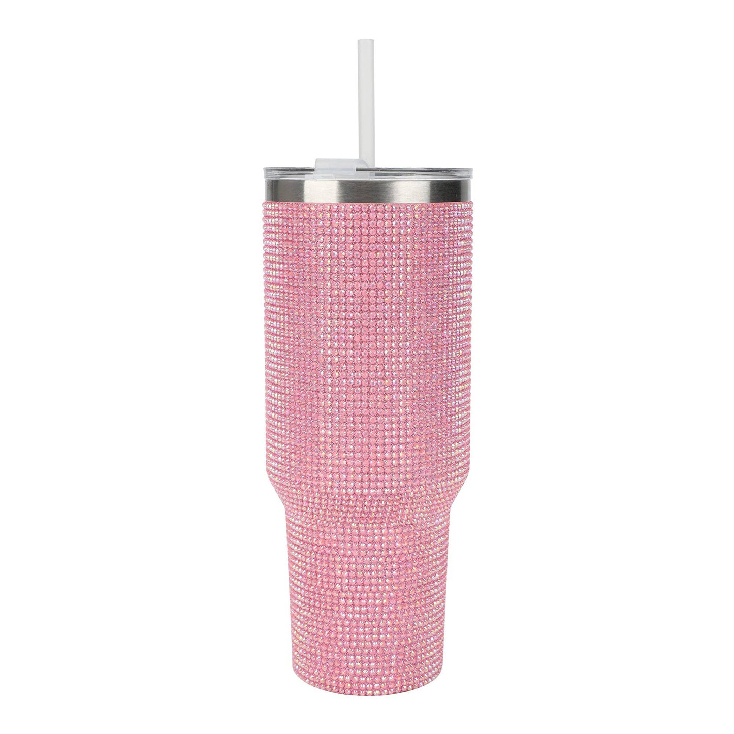 Pink Rhinestone 40 oz. Stainless Steel Tumbler