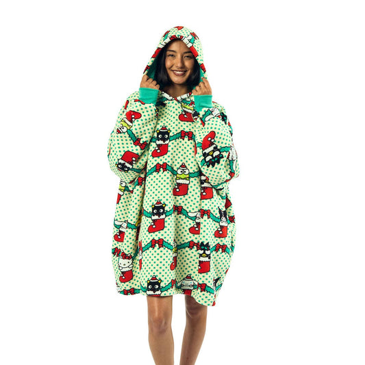 Hello Kitty & Friends Holiday Stockings Hoodie Blanket