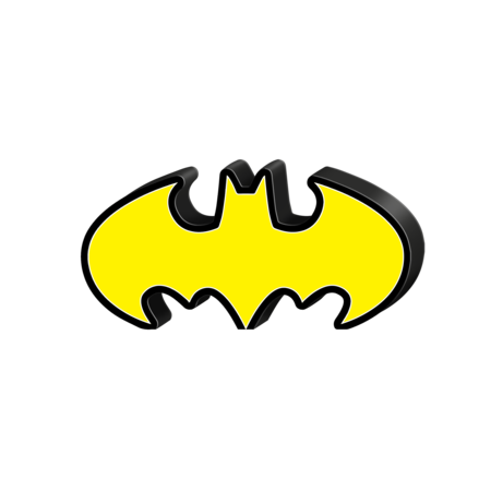 Batman Emblem Large Die Cut MDF Box Wall Sign