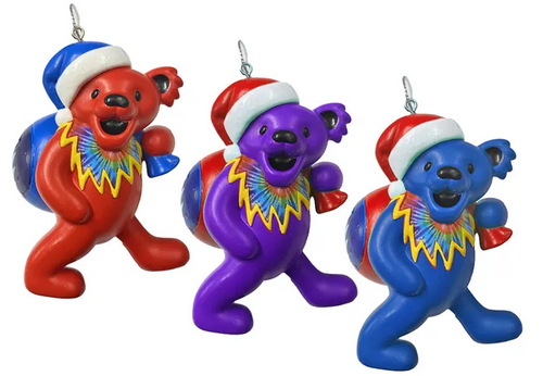 Grateful Dead Dancing  Bear With Sack Bag Ornament