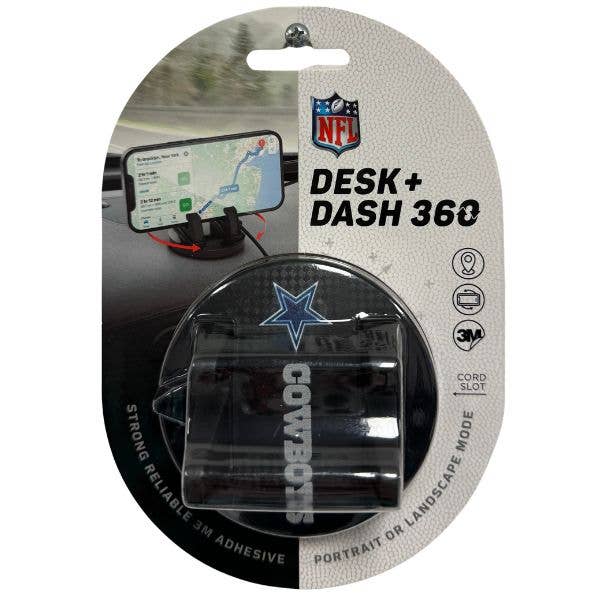 Dallas Cowboys - Desk Dash 360 -Mobile Phone Holder For Auto