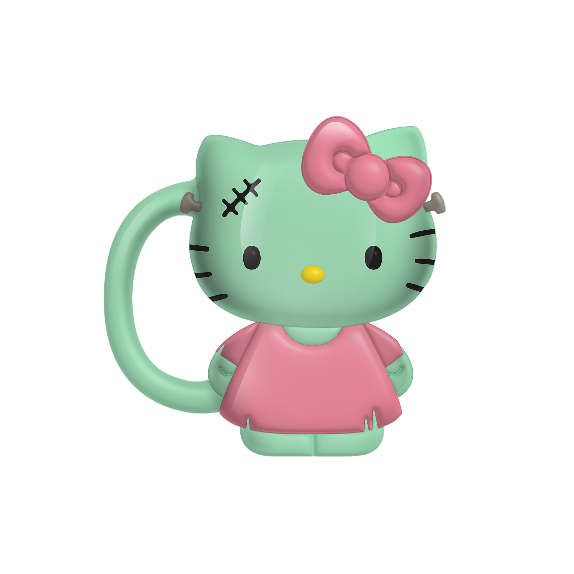 Hello Kitty Frankenkitty Pink Dress Full Body Sculpted Mug
