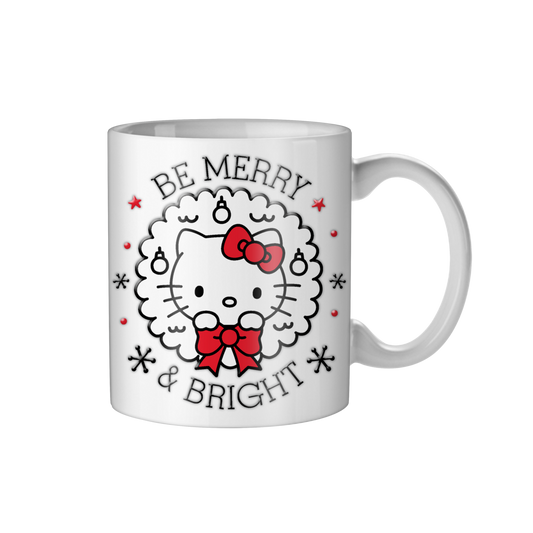 Hello Kitty Be Merry and Bright Wax Resist 14oz Ceramic Mug