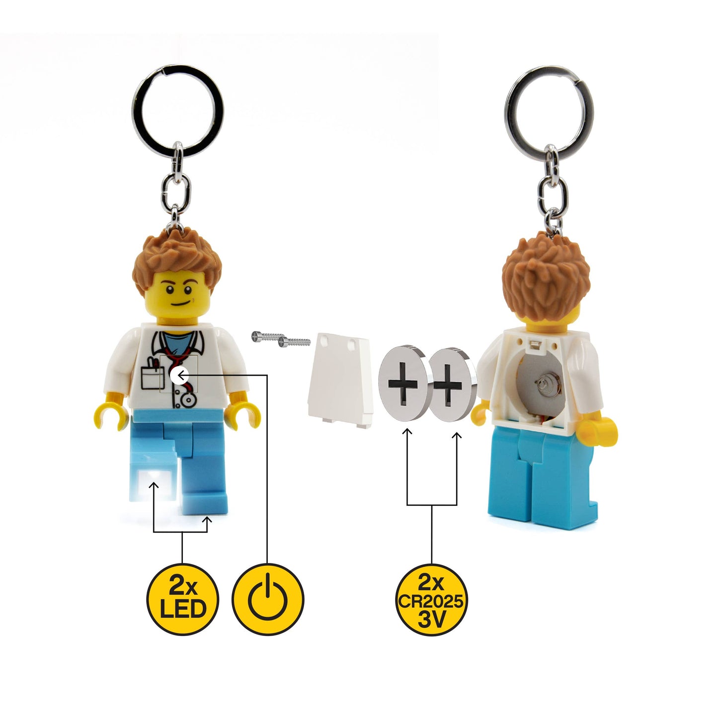 LEGO Medical Professionals LED Keychain 16ct Merchandiser