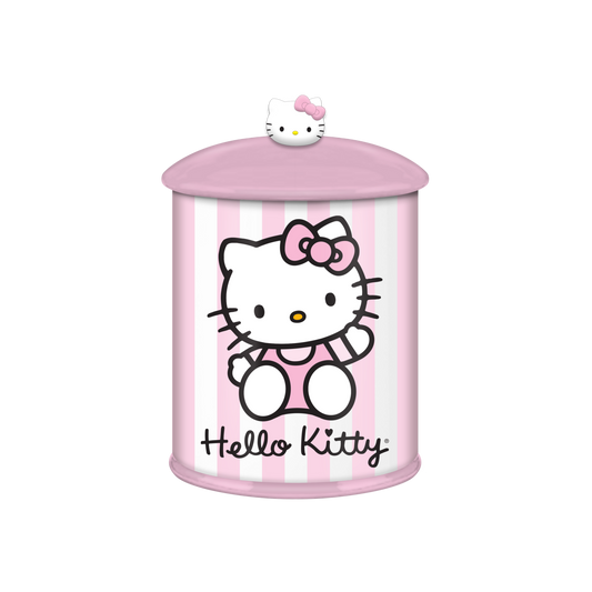 Hello Kitty Script Logo Pink 8" Ceramic Canister