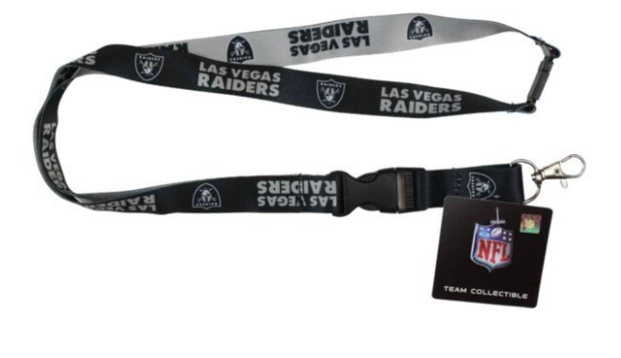 Mojo Lanyard- 2 Sided- Las Vegas Raiders