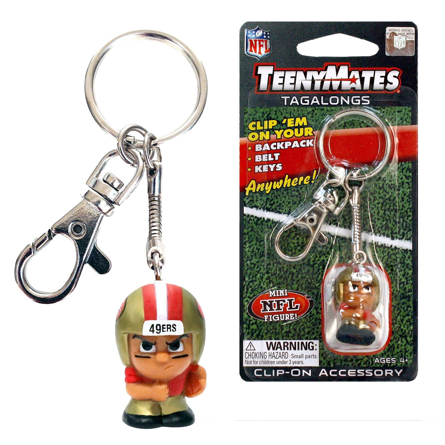 San Francisco 49ers TeenyMate Tagalongs Keychain