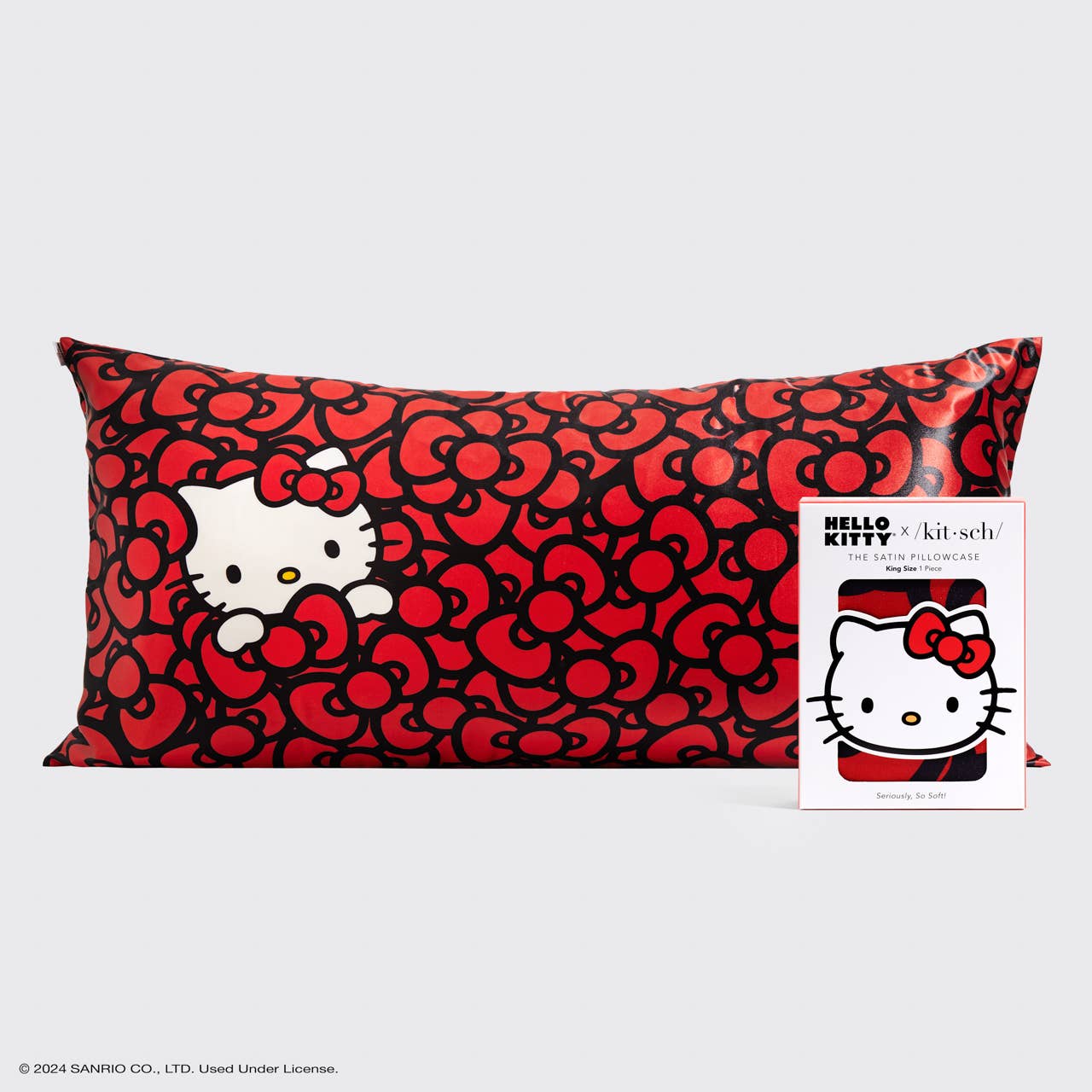 Hello Kitty x Kitsch Pillowcase King -Kitty in a Sea of Bows