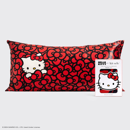 Hello Kitty x Kitsch Pillowcase King -Kitty in a Sea of Bows