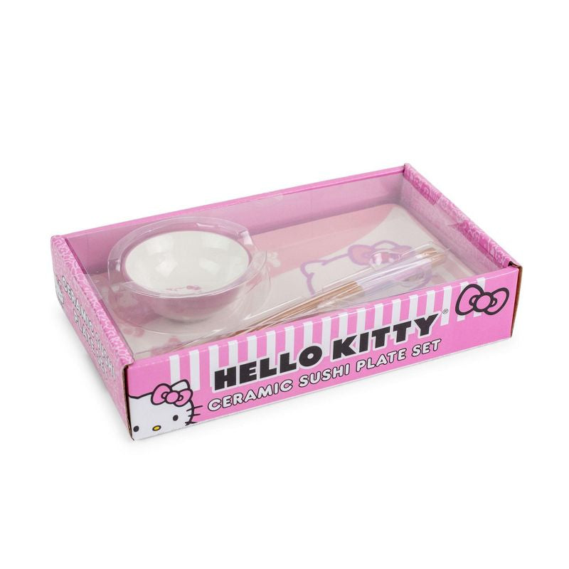 Hello Kitty Ceramic Sushi Plate Set