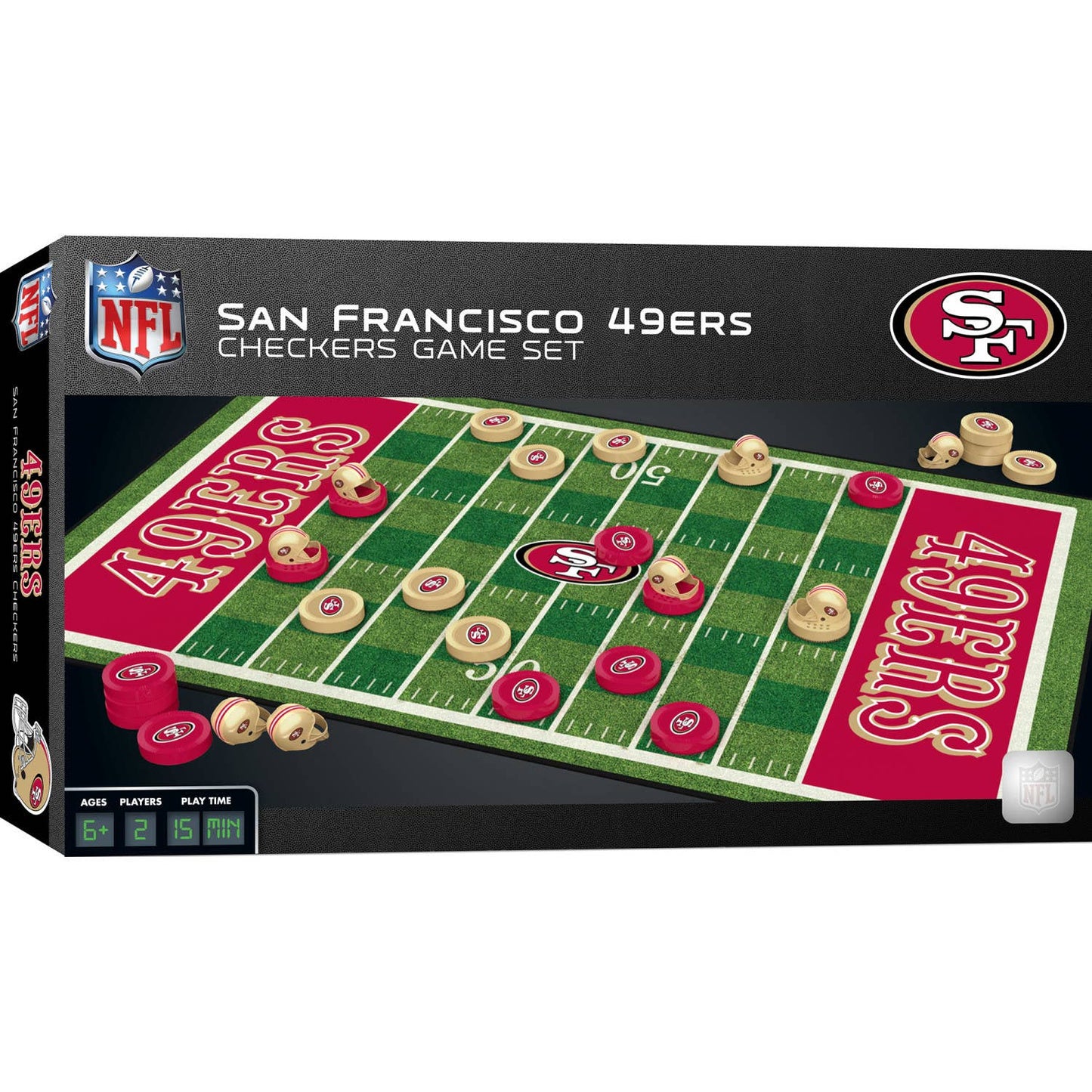 San Francisco 49ers Checkers Board Game