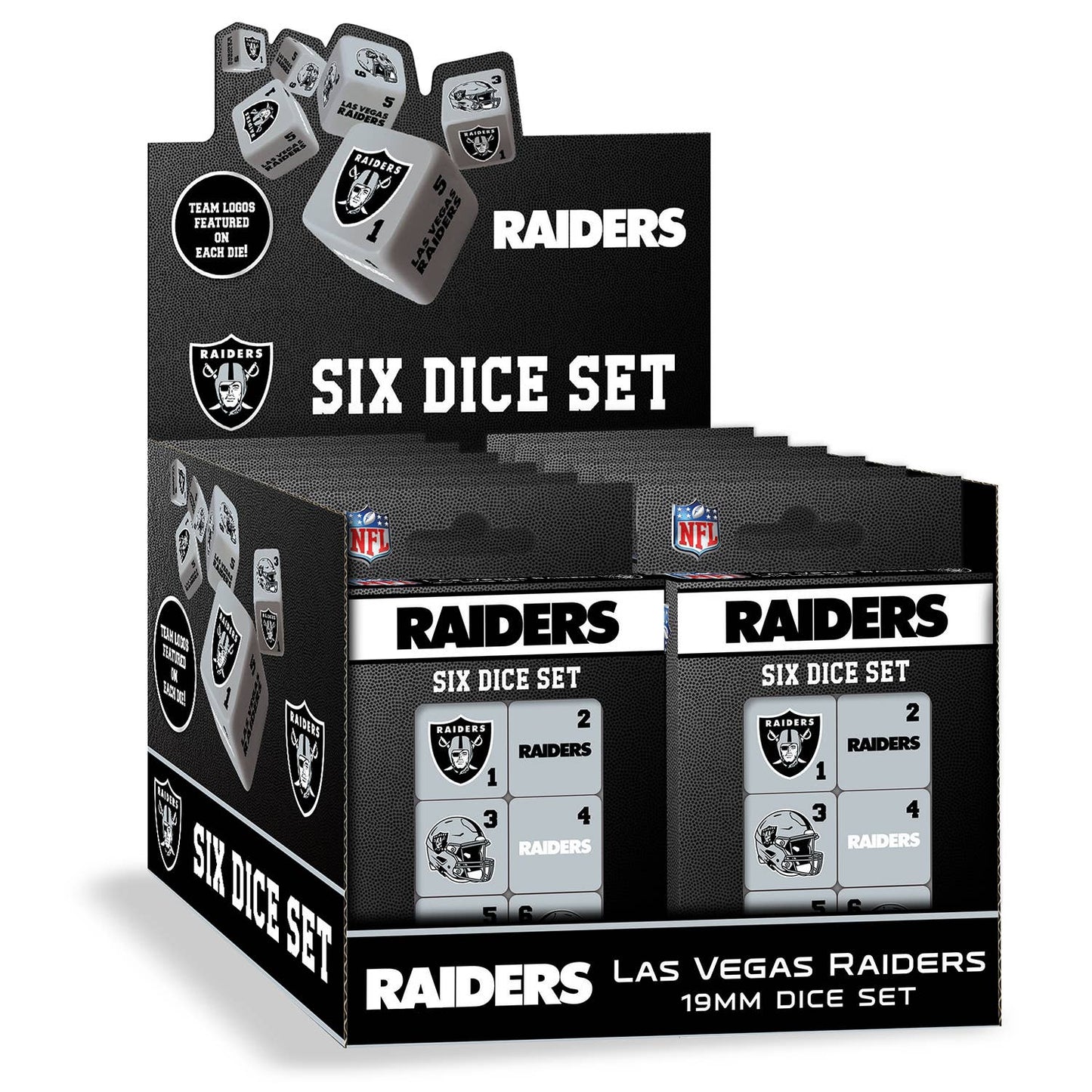 Las Vegas Raiders Dice Set - 19mm