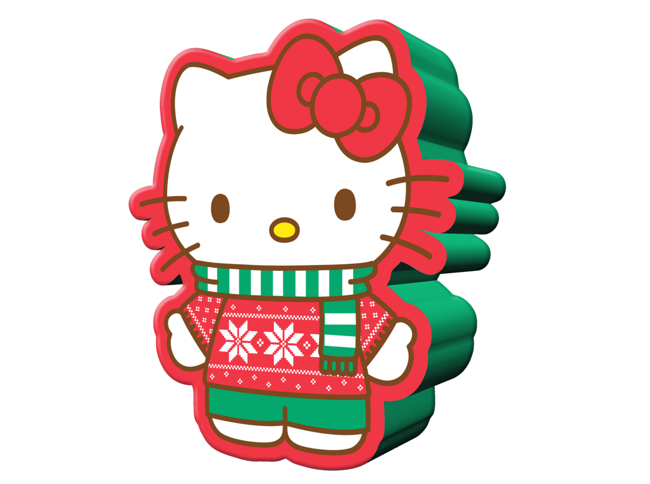 Hello Kitty Holiday Sweater & Scare Large Die Cut MDF Box