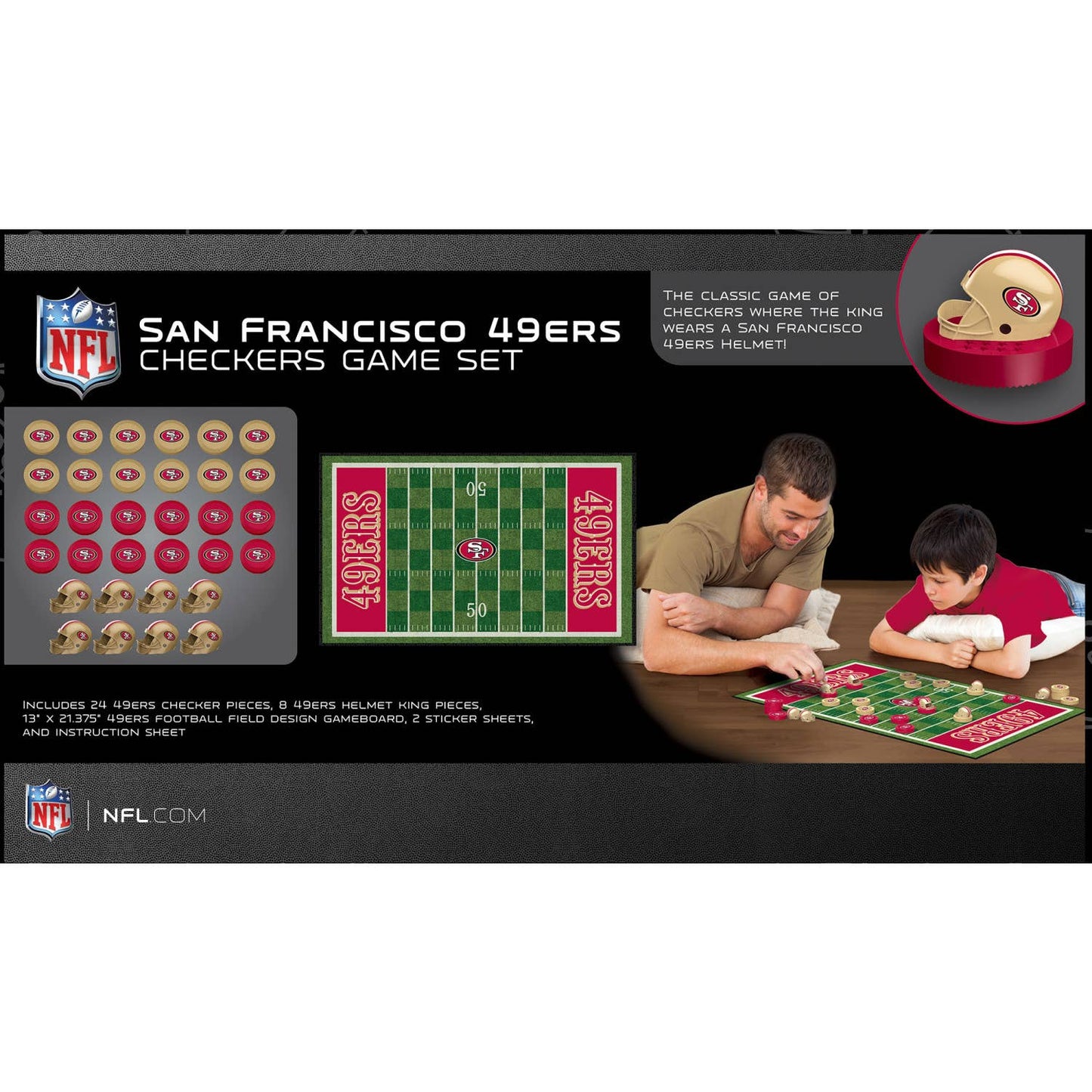 San Francisco 49ers Checkers Board Game