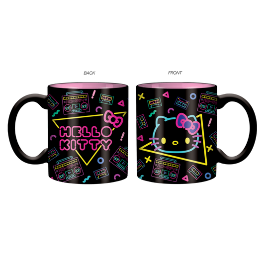 Hello Kitty Boom Box With Neon Icons 20oz Ceramic Mug