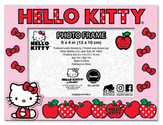 Hello Kitty Apples and Daisies 4" x 6" 3D MDF Photo Frame