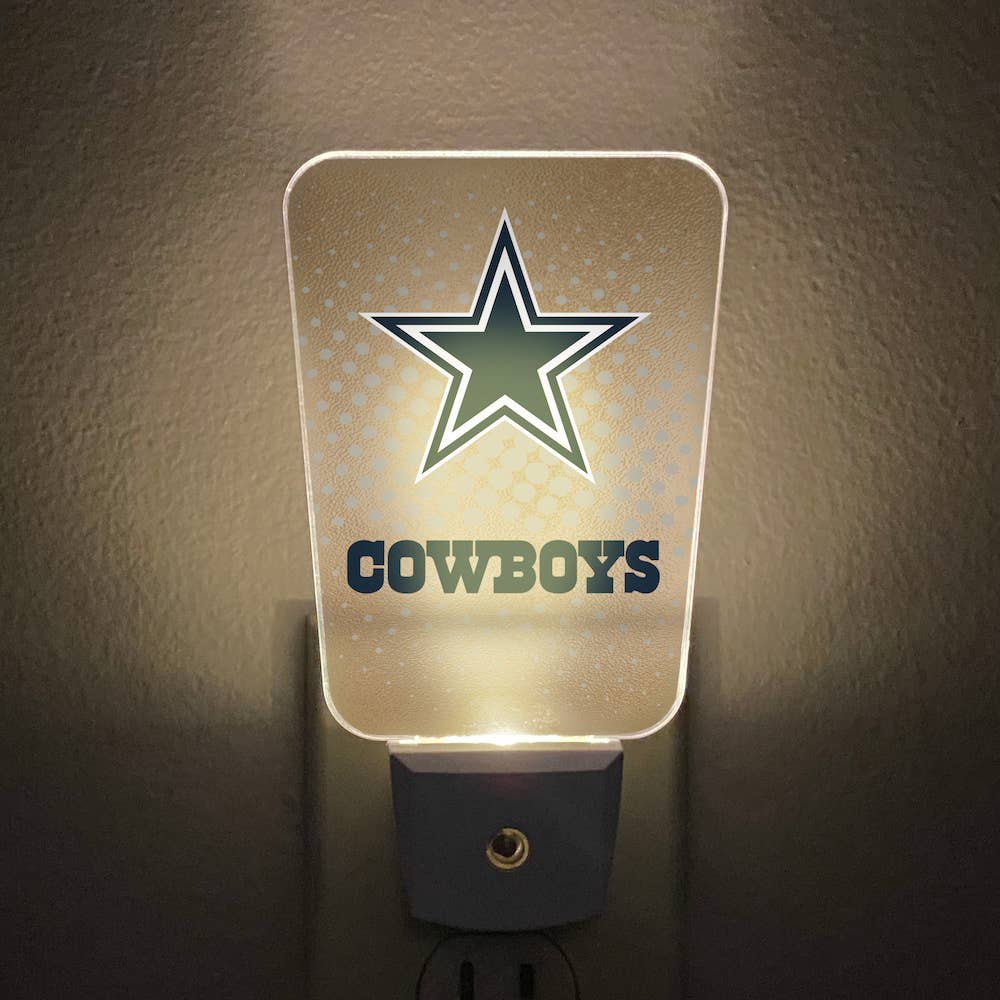 Dallas Cowboys Team Frosted Night Light