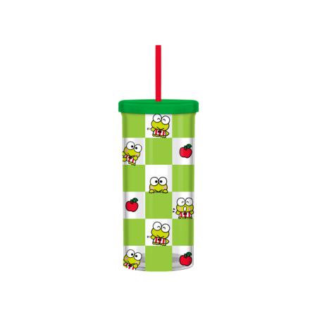 Sanrio KEROPPI APPLE CHECKER PATTERN  20oz Plastic Tall Cold