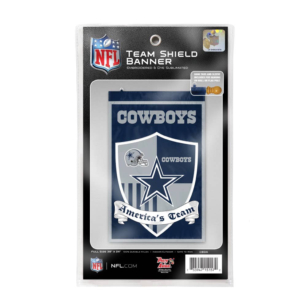 Dallas Cowboys Shield Banner