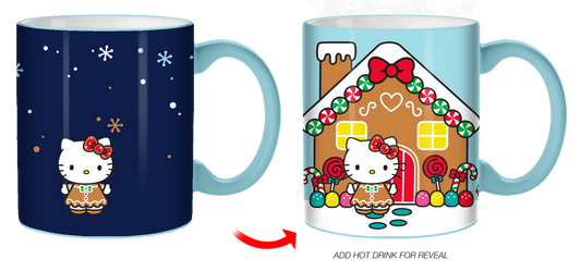 HELLO KITTY GINGERBREAD HOUSE Temperature Reveal 14oz Mug