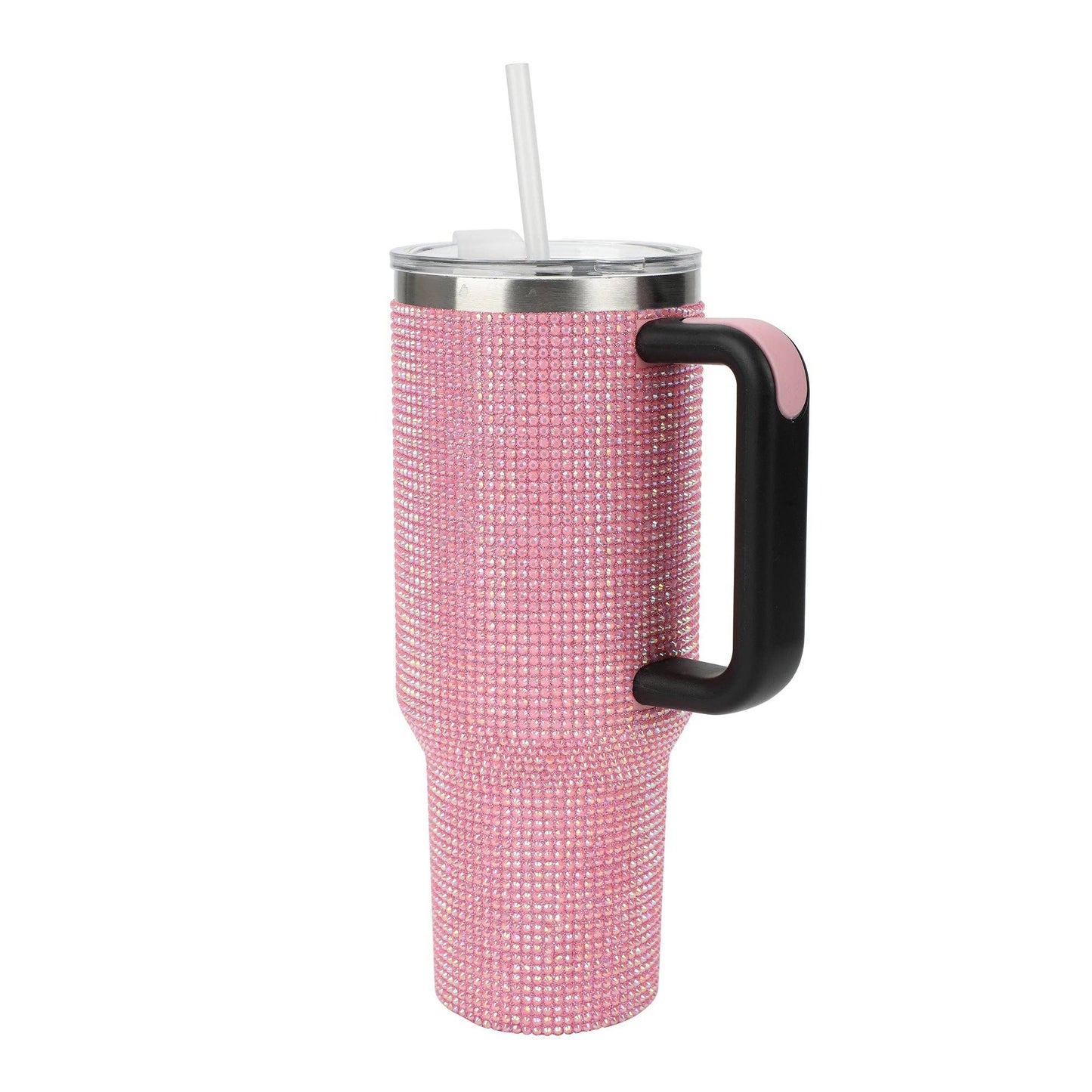 Pink Rhinestone 40 oz. Stainless Steel Tumbler