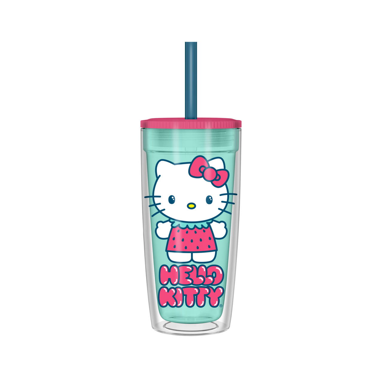 Hello Kitty Strawberry Outfit 20oz Spill-Resistant Tumbler