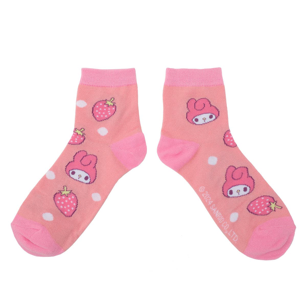 Hello Kitty Strawberry Milk 3 Pair Women’s Quarter Crew Box Set