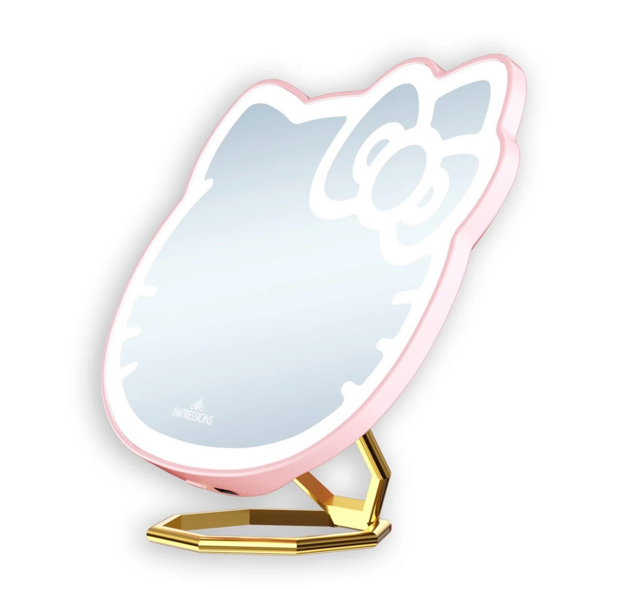 Impressions Hello Kitty LED Pocket Mirror with ring stand ( Pink )