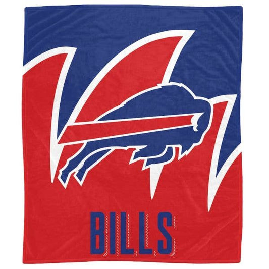 Buffalo Bills Blankets - 60"x70" Sharktooth Corral Plush