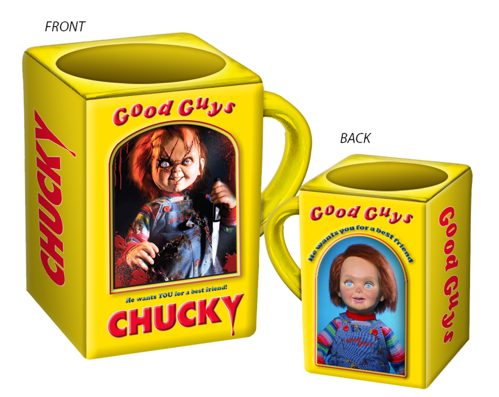 Chucky Good Guys Box Ceramic 3D Sculpted Mug