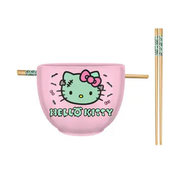 Hello Kitty Frankenstein Pattern 20oz Ceramic Ramen Bowl