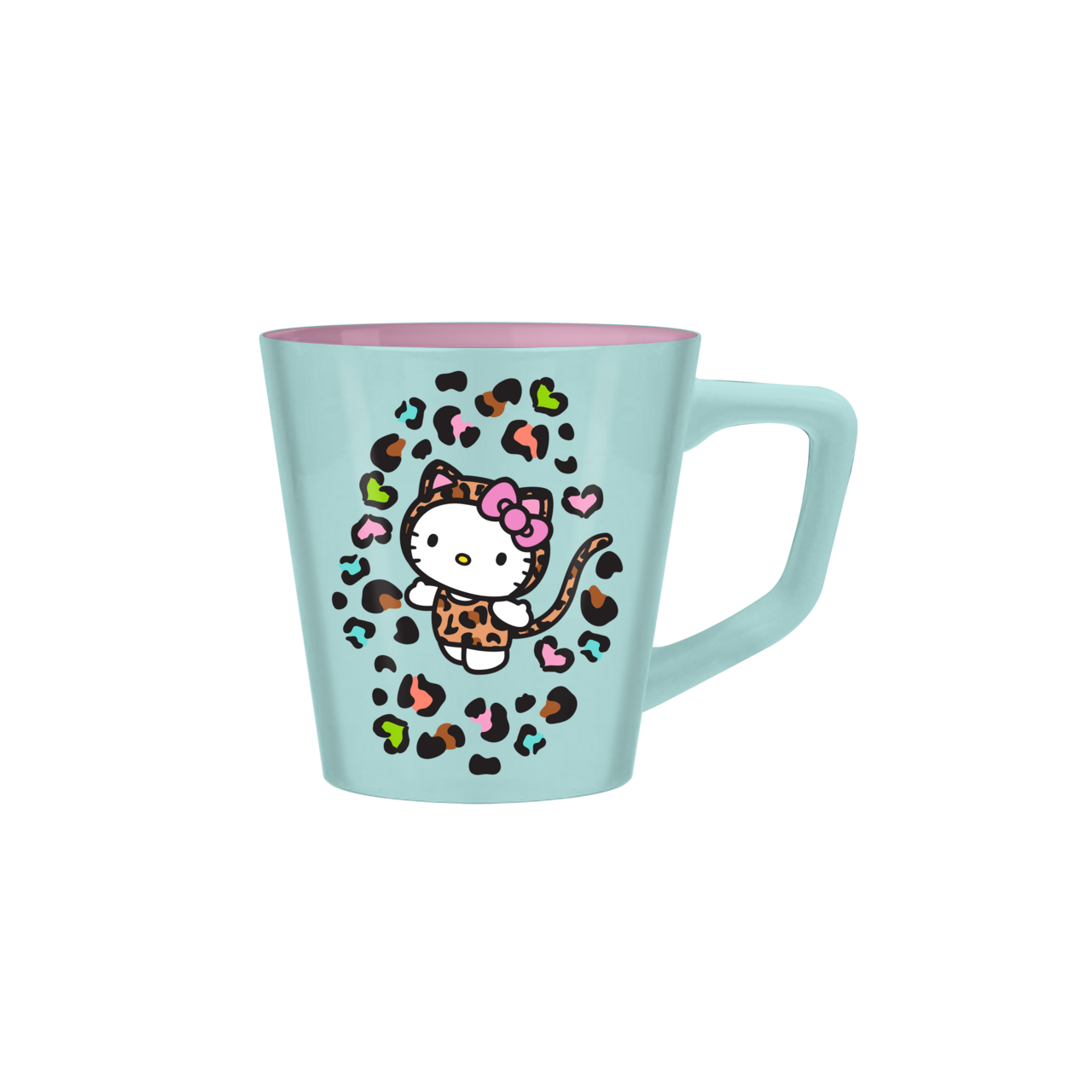 HELLO KITTY JUNGLE LEOPARD 17oz Wide Latte Ceramic Mug