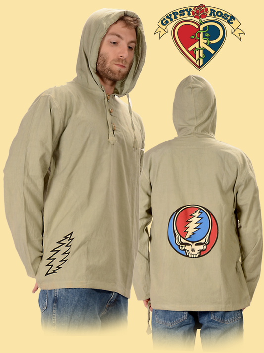 Grateful Dead Steal Your Face Fine Cotton Hoodie