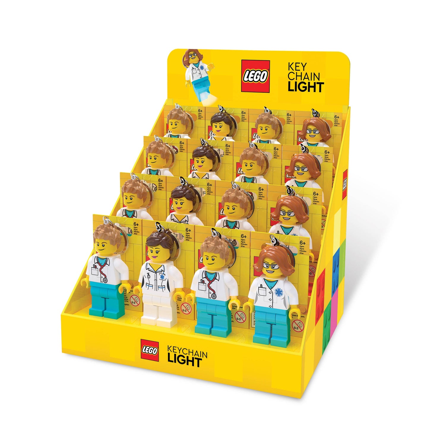 LEGO Medical Professionals LED Keychain 16ct Merchandiser