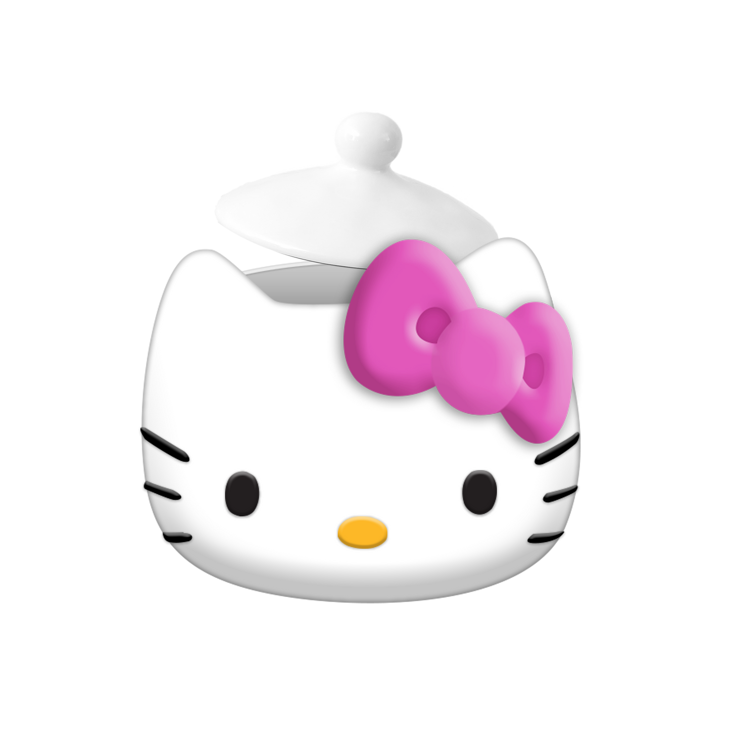 Hello Kitty Pink Bow Small Sculpted Ceramic Snack Jar