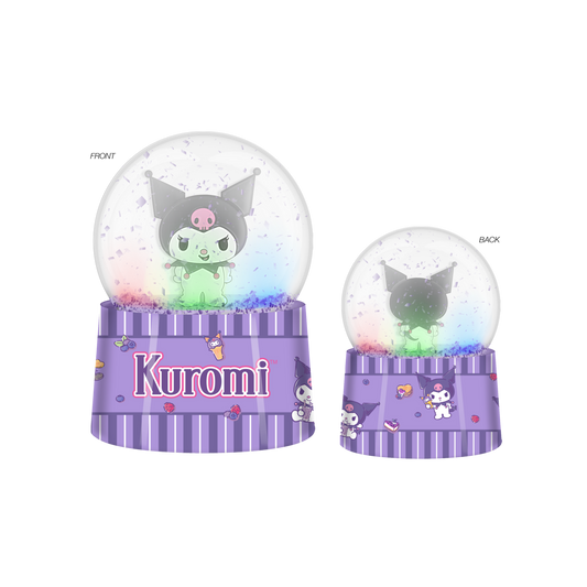 Sanrio Kuromi Boba Tea Boxed 45mm Light Up Snow Globe