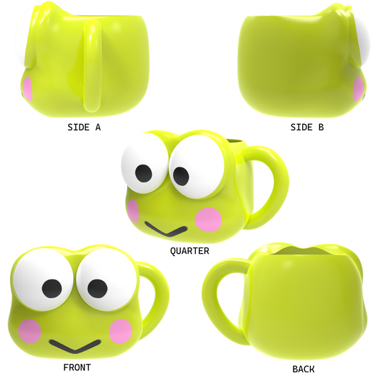 Sanrio Keroppi Ceramic 3D Sculpted Mug