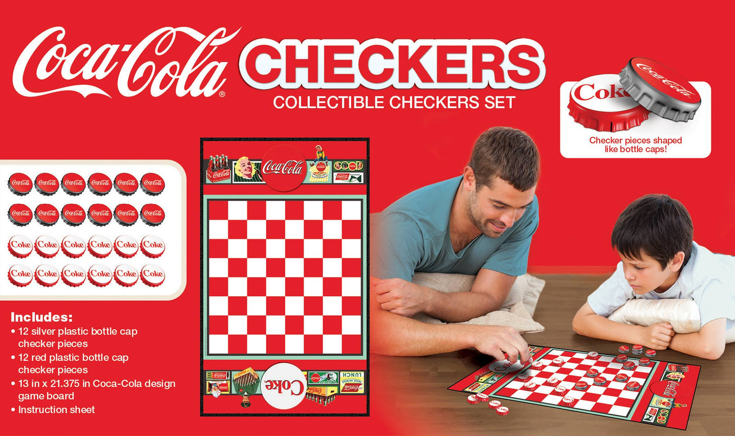 Coca-Cola Checkers Board Game