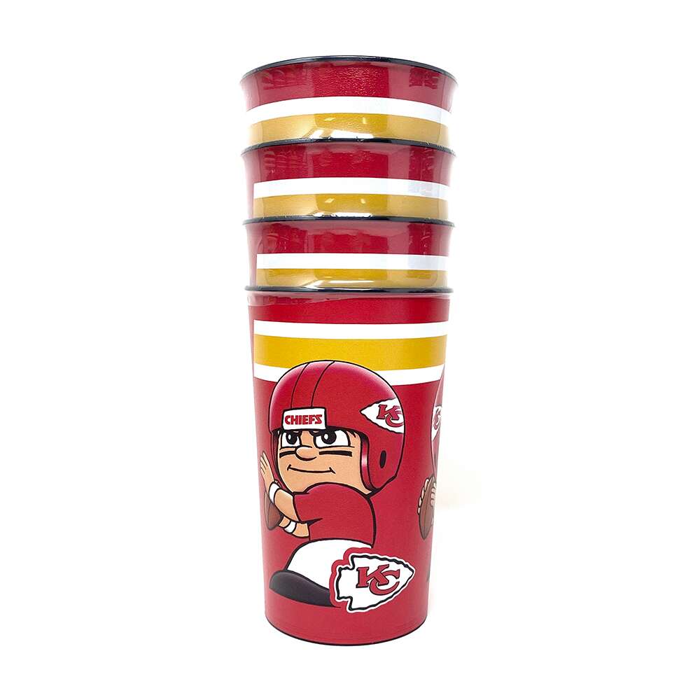 Kansas City Chiefs Party Cup 4-Pack