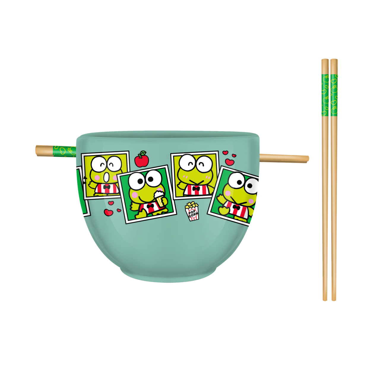 Sanrio Keroppi Snapshot 20oz Ramen Bowl w/Chopsticks