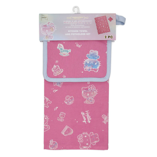 Hello Kitty® 50th Anniversary Kitchen Towel and Potholder