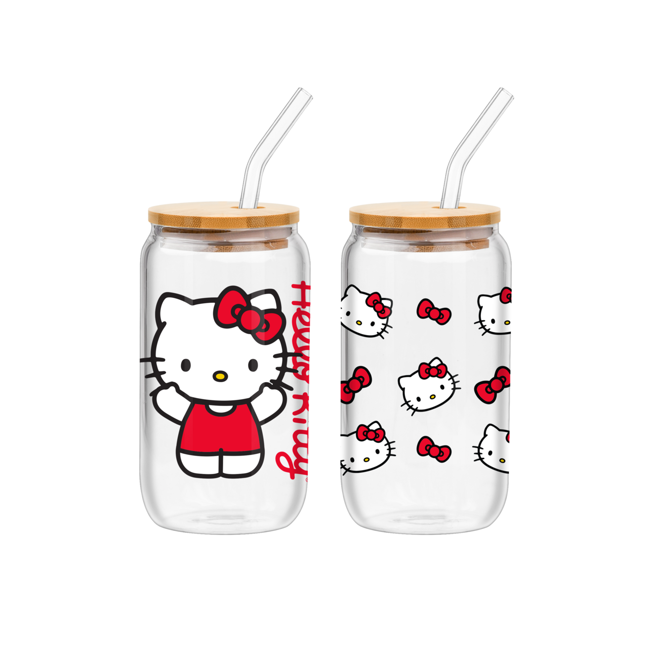 Hello Kitty 2pk 16oz Tumbler Set w/ Bamboo Lid & Straw