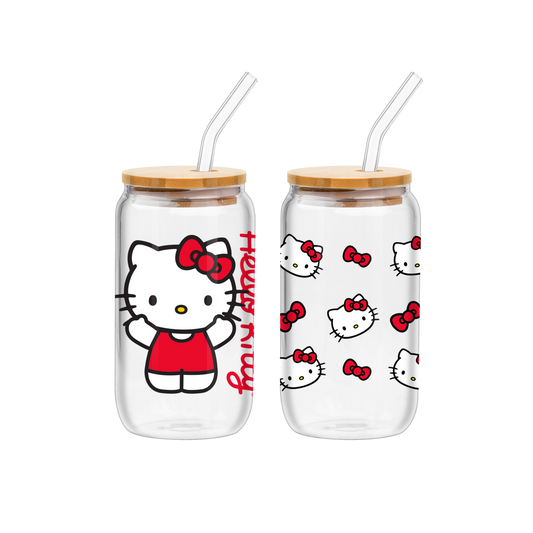 Hello Kitty 2pk 16oz Tumbler Set w/ Bamboo Lid & Straw